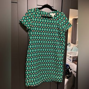 Geometric Green Tunic Top